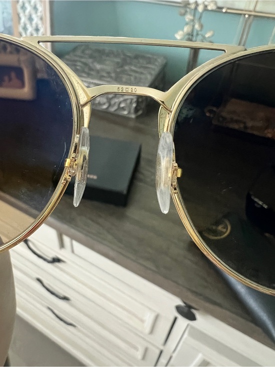 Ray-Ban Round Metal Sunglasses - Gold Frame with Brown Lenses main image 3